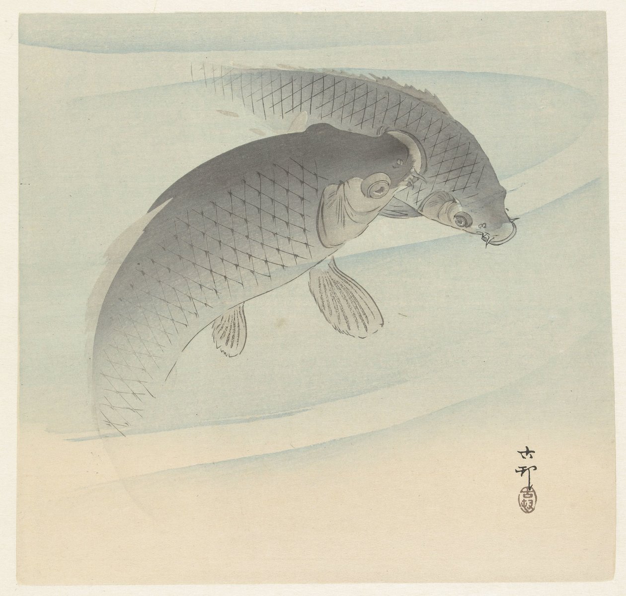 Dva kapři od Ohara Koson
