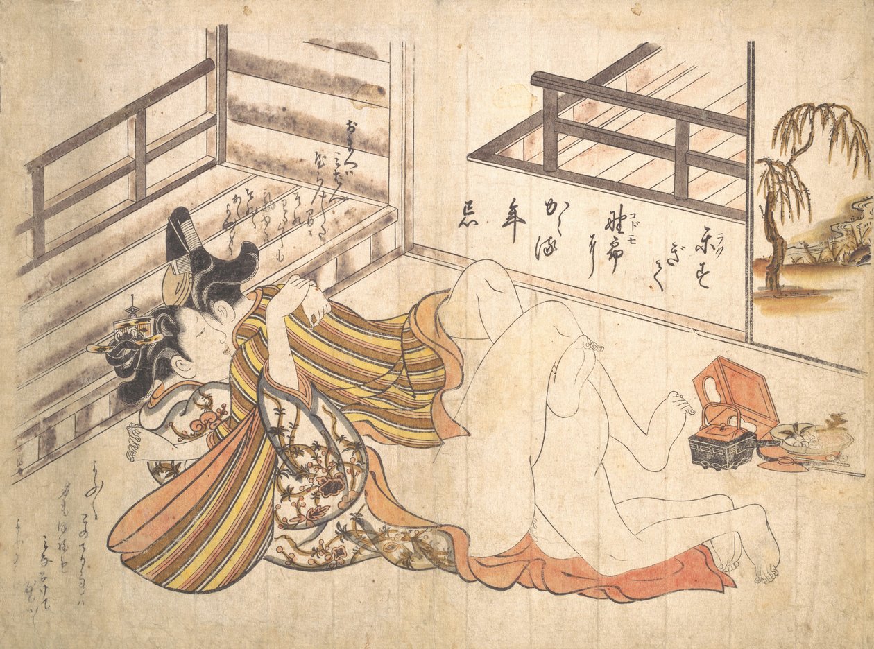 Ložnicová scéna, ca. 1739, ca. 1739. od Okumura Masanobu