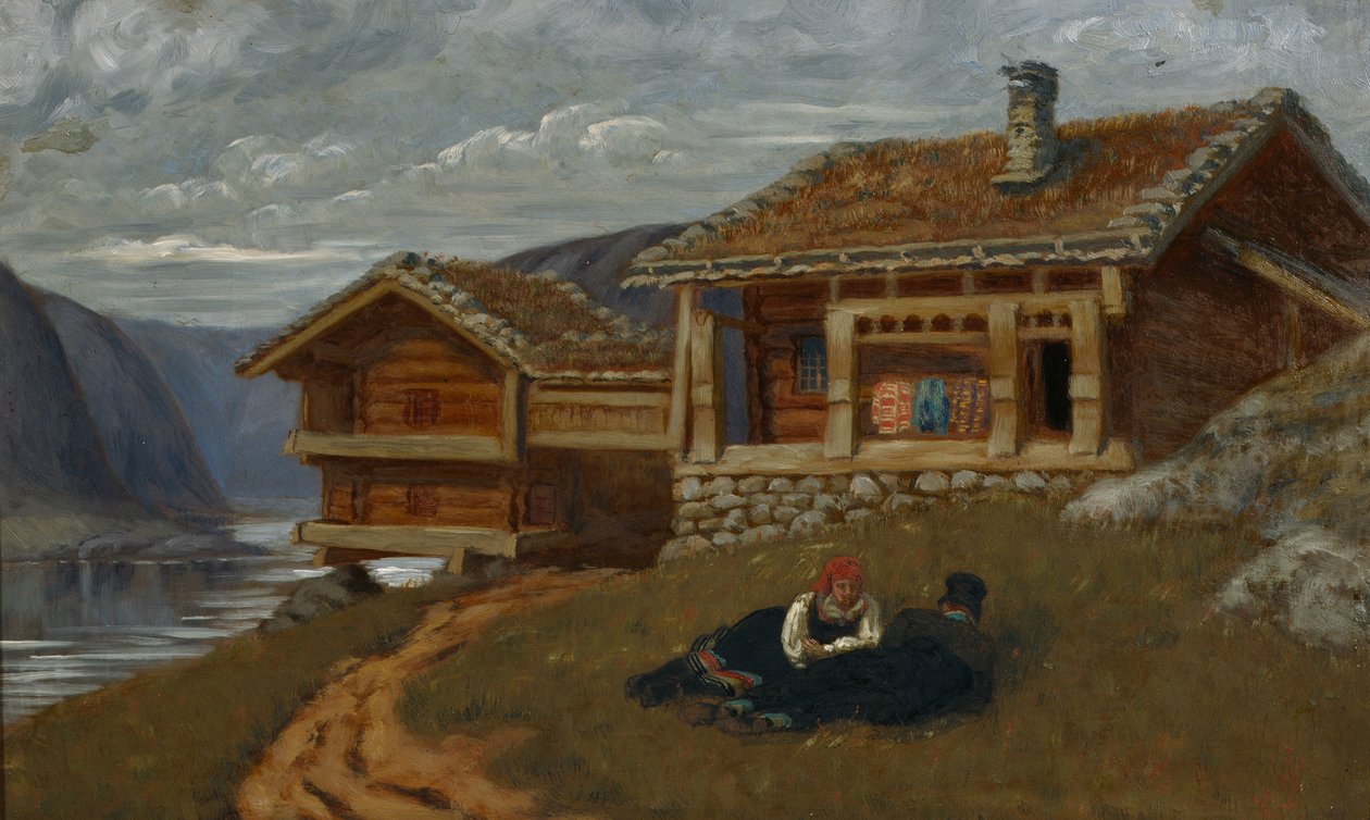 Setesdal (olej na plátně) od Olaf Isaachsen