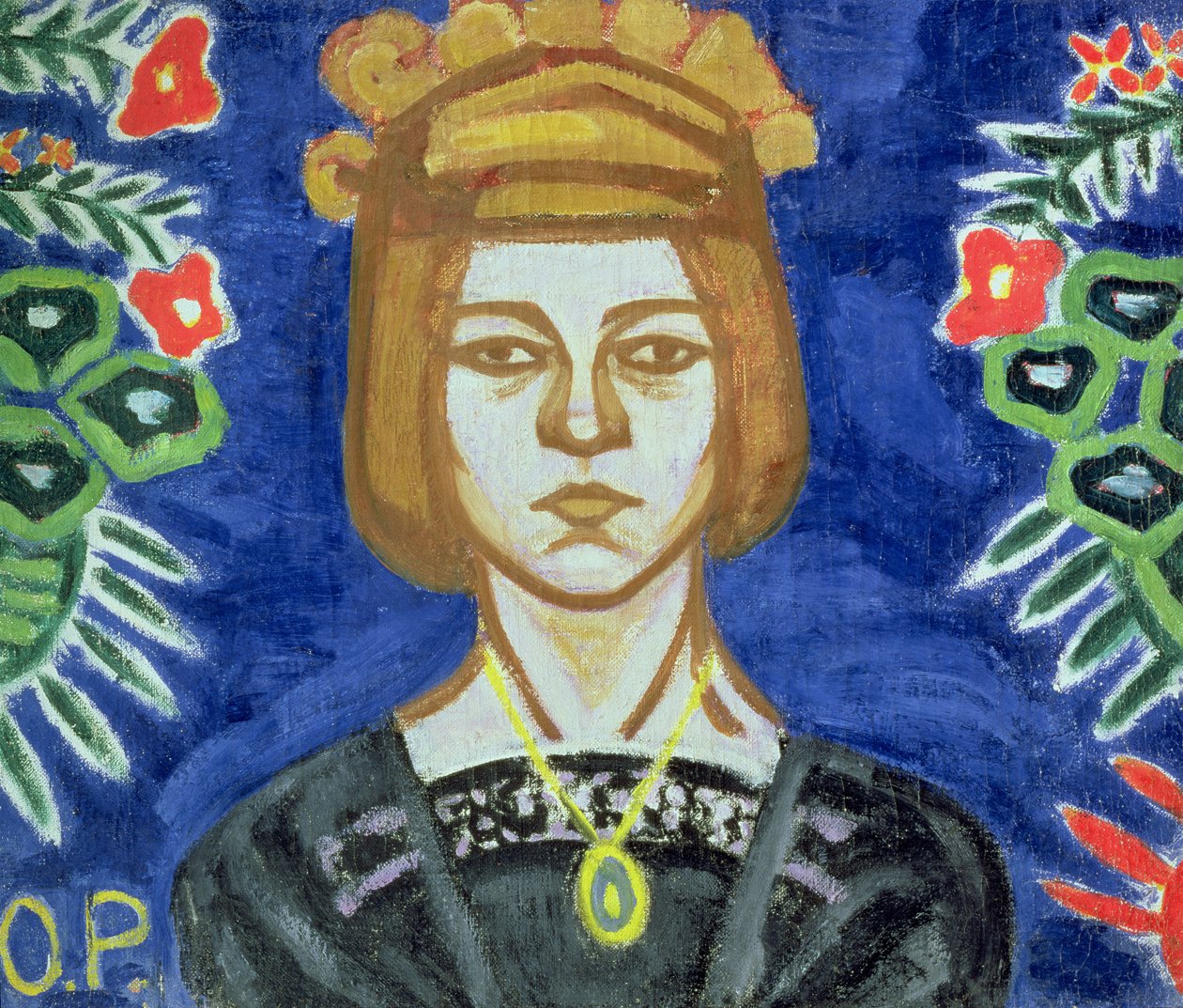 Autoportrét, 1912-15 od Olga Rozanova