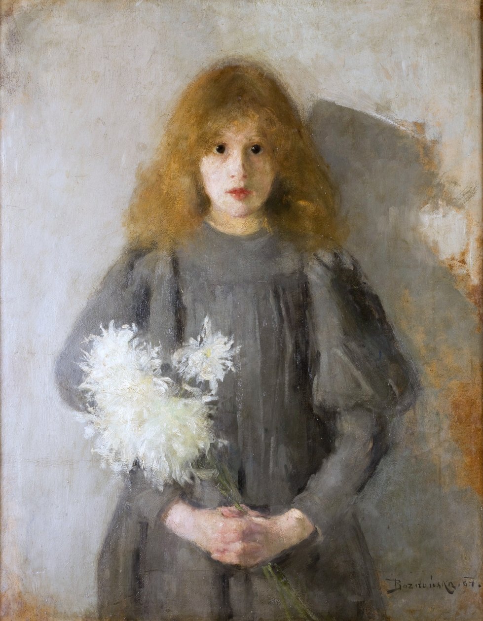 Tyttö krysanteemilla od Olga Boznanska