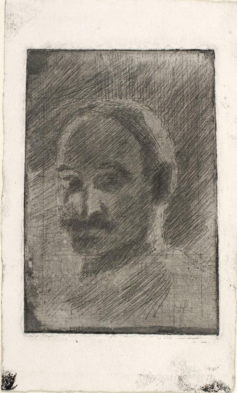 Portrét malíře Henrika Schouboe od Oluf Hartmann