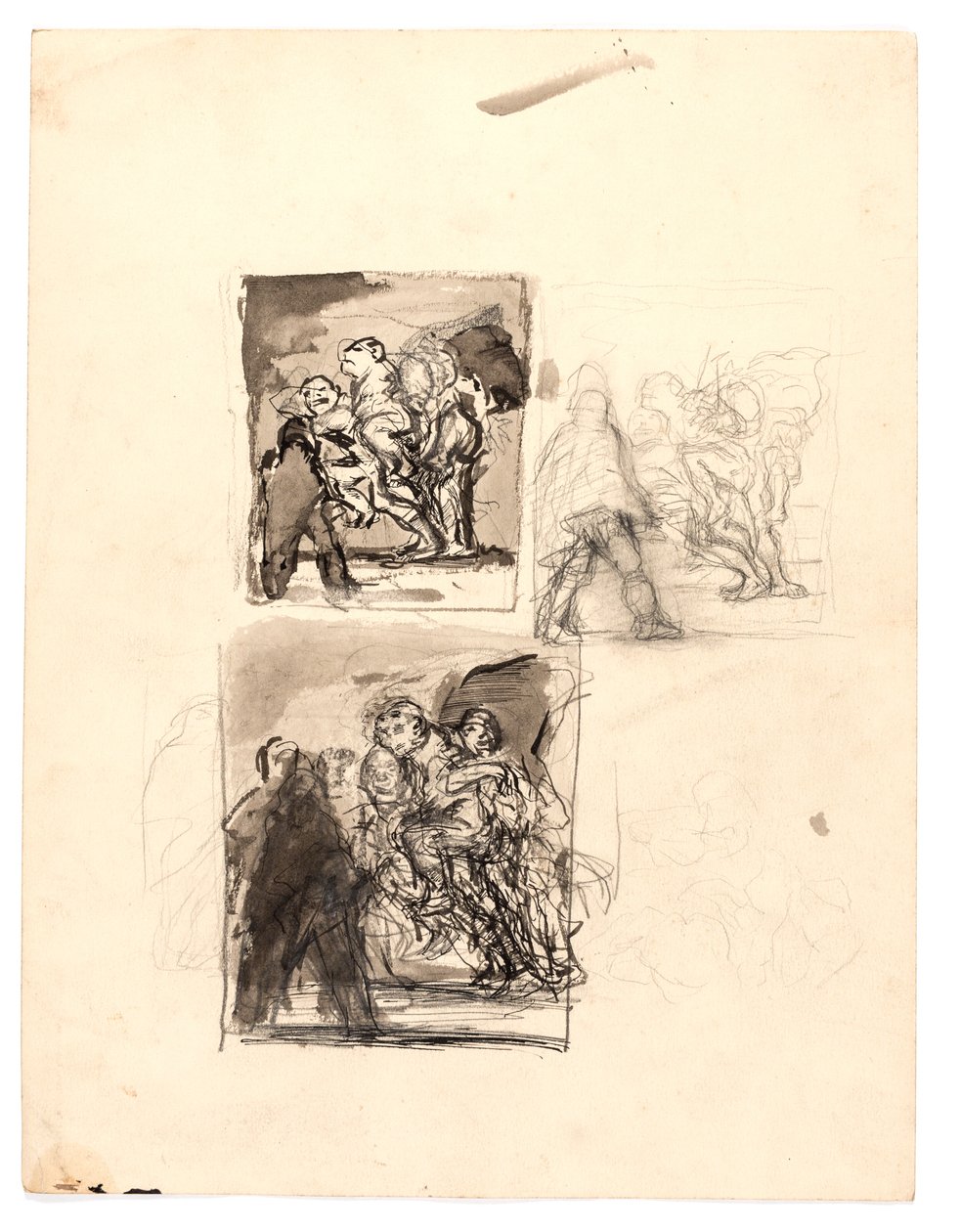 Tři studie pro "Macbeth a čarodějnice" od Oluf Hartmann