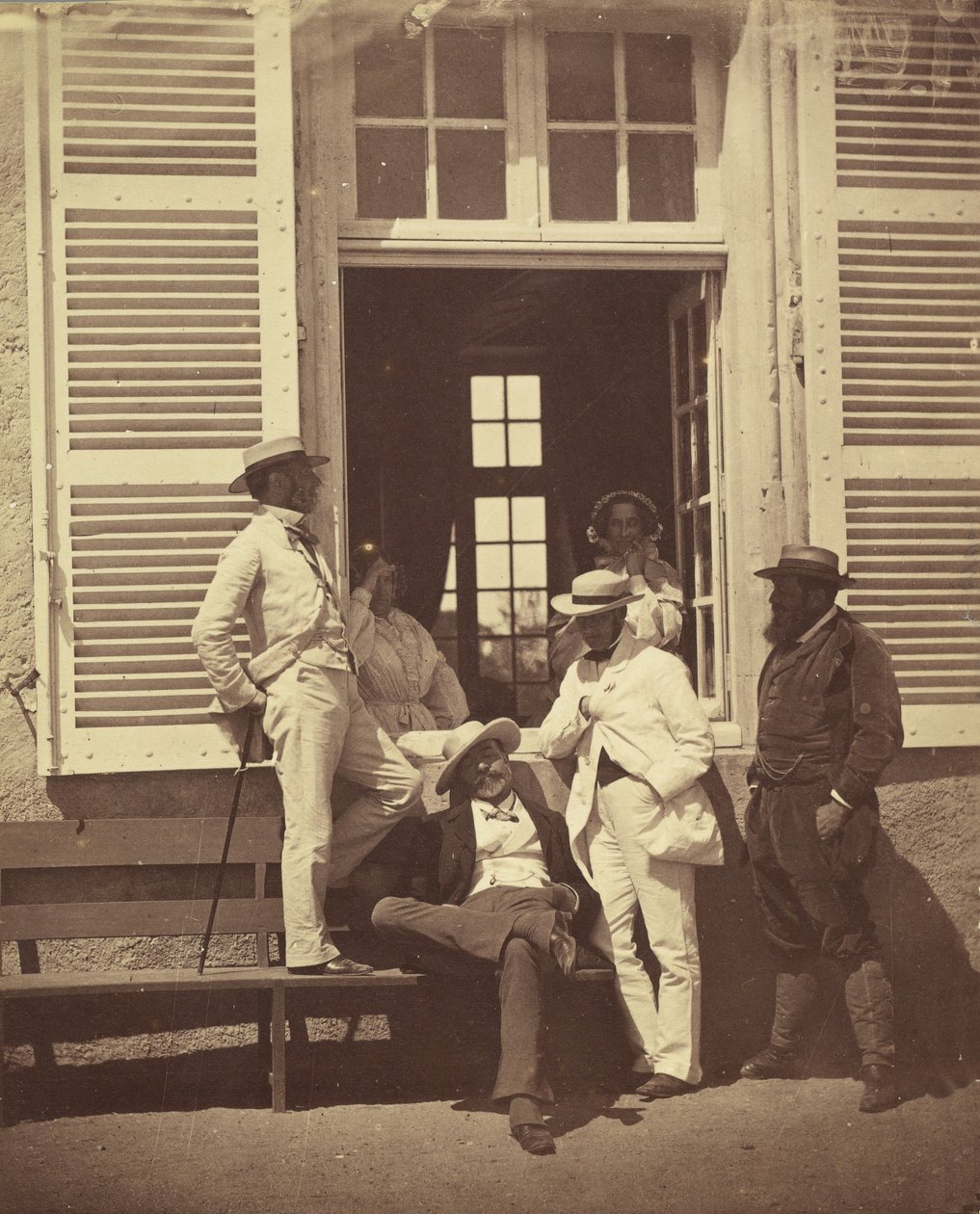 Někteří známí Louise Roberta, ca. 1860. od Olympe Aguado