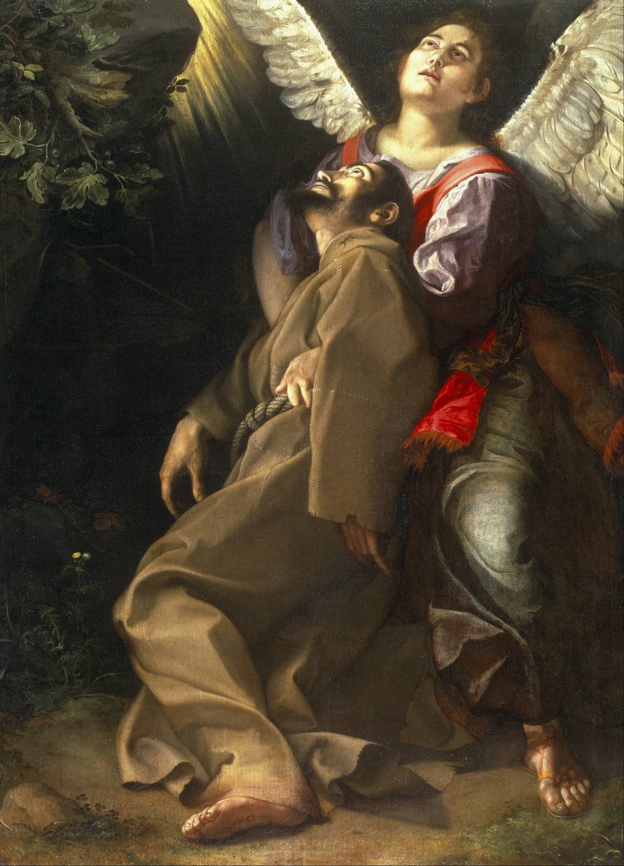 Stigmatizace svatého Františka od Orazio Gentileschi