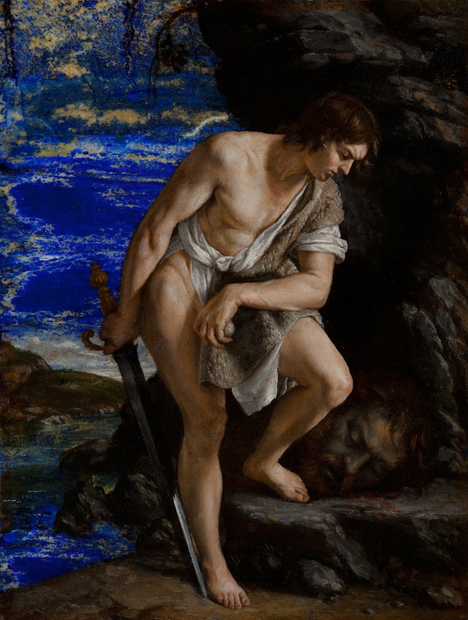 David s hlavou Goliáše od Orazio Gentileschi