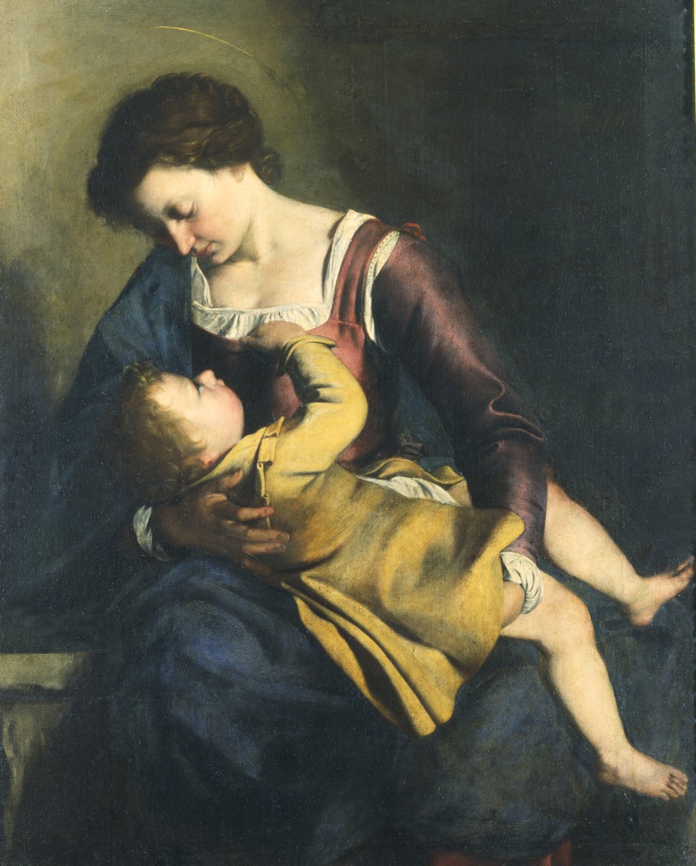 Panna s dítětem od Orazio Gentileschi