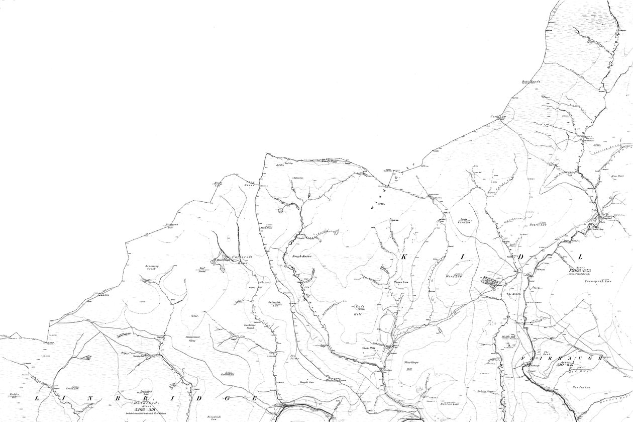 Mapa Northumberlandu od Ordnance Survey