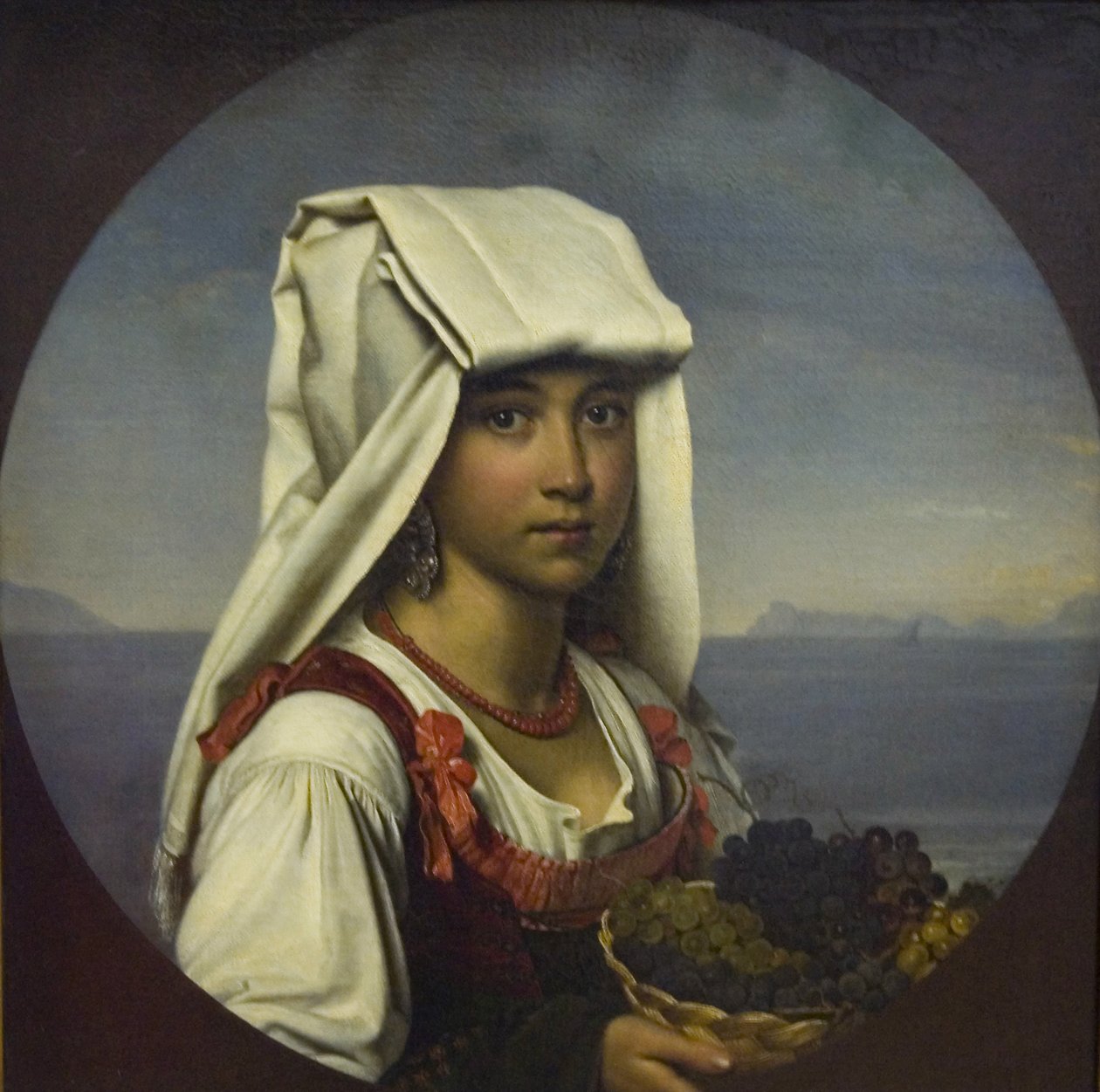 Neapolská dívka s ovocem, 1831 od Orest Adamovich Kiprensky