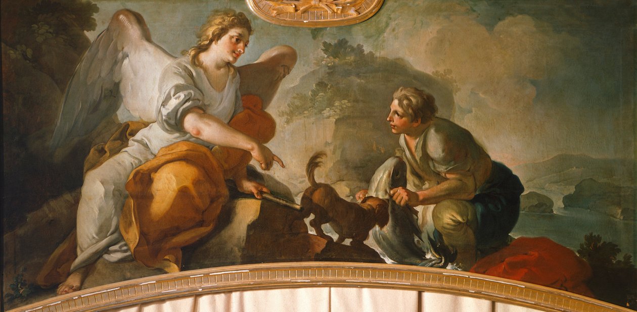 Tobias ja enkeli, Oronzo Tiso (1726-1800) od Oronzo Tiso