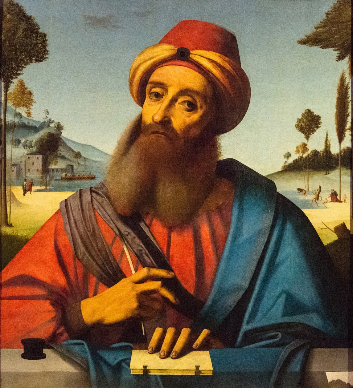 Portrét Ovidia, ca. 1505-1510. od Ortolano