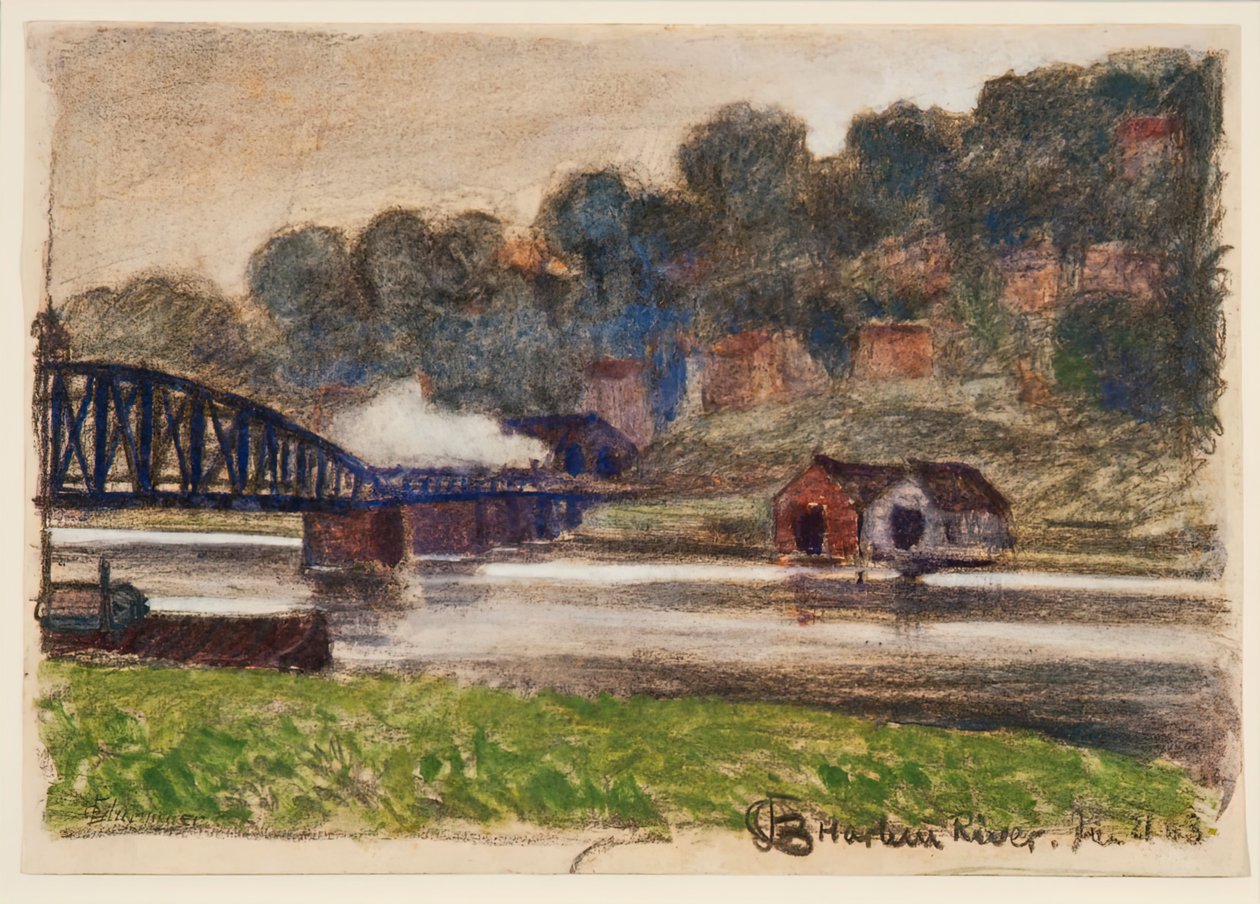 Harlem River, 21. ledna 1903. od Oscar Bluemner