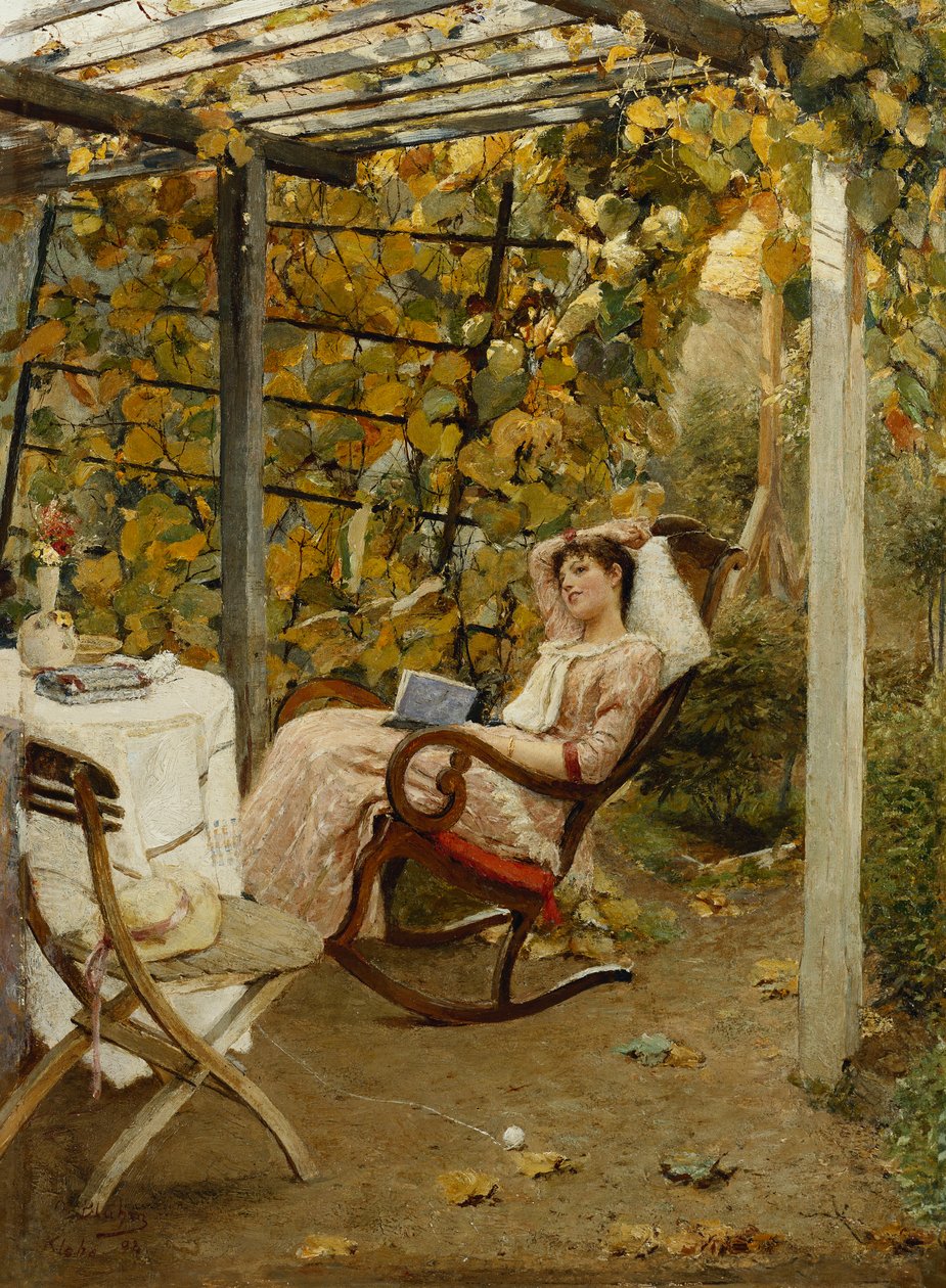 V pergole, 1894 od Oscar Bluhm