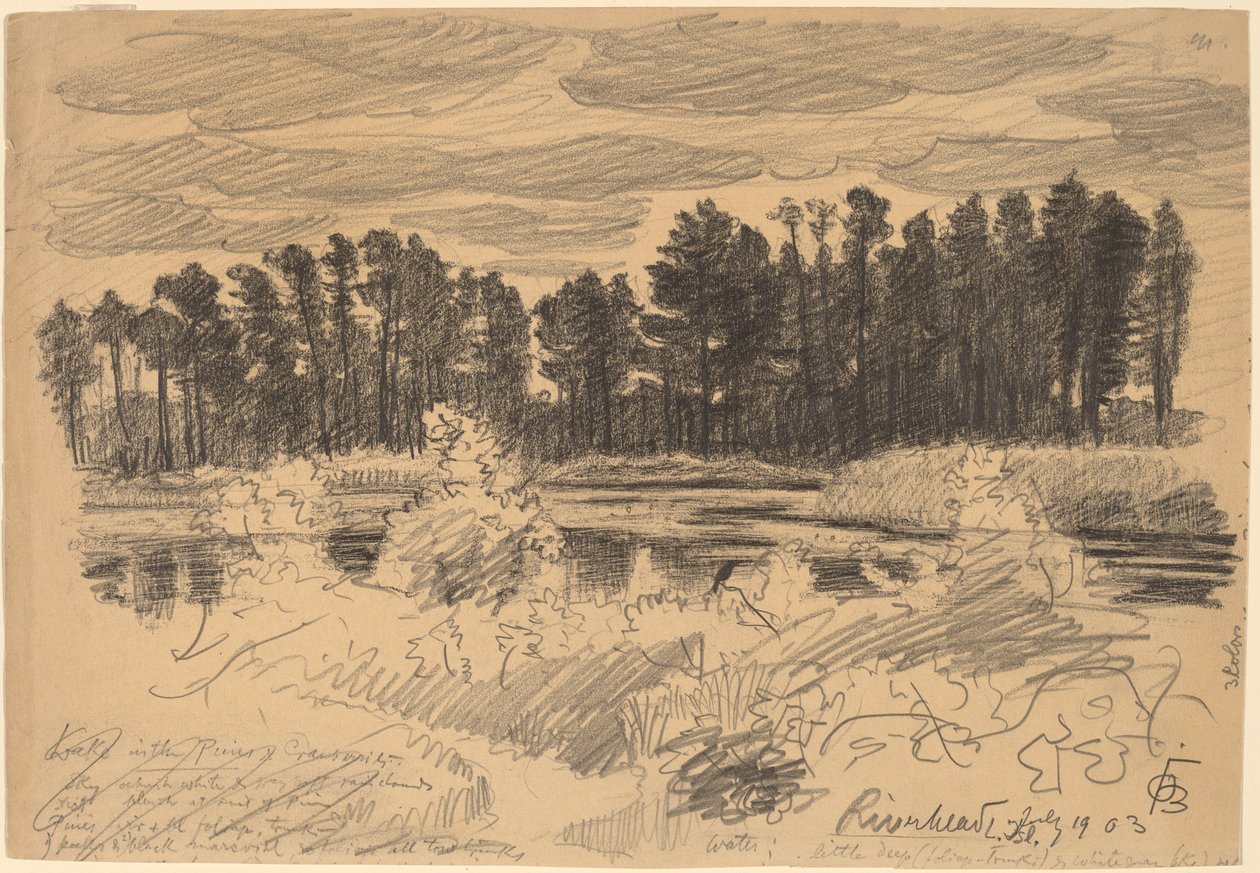 Riverhead, Long Island od Oscar F. Bluemner