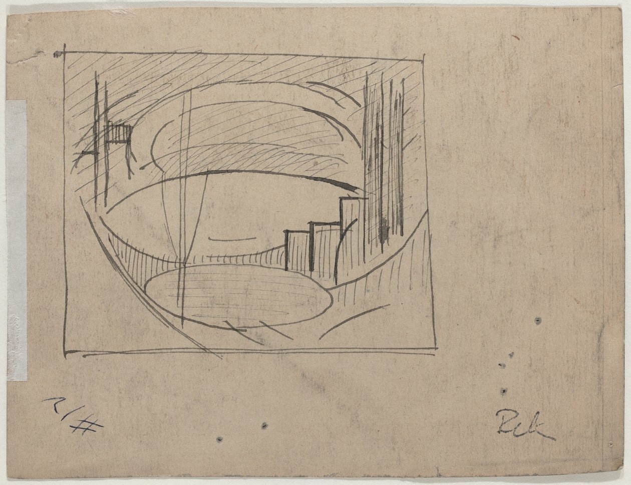 Studie pro "Soho" (verze) od Oscar F. Bluemner