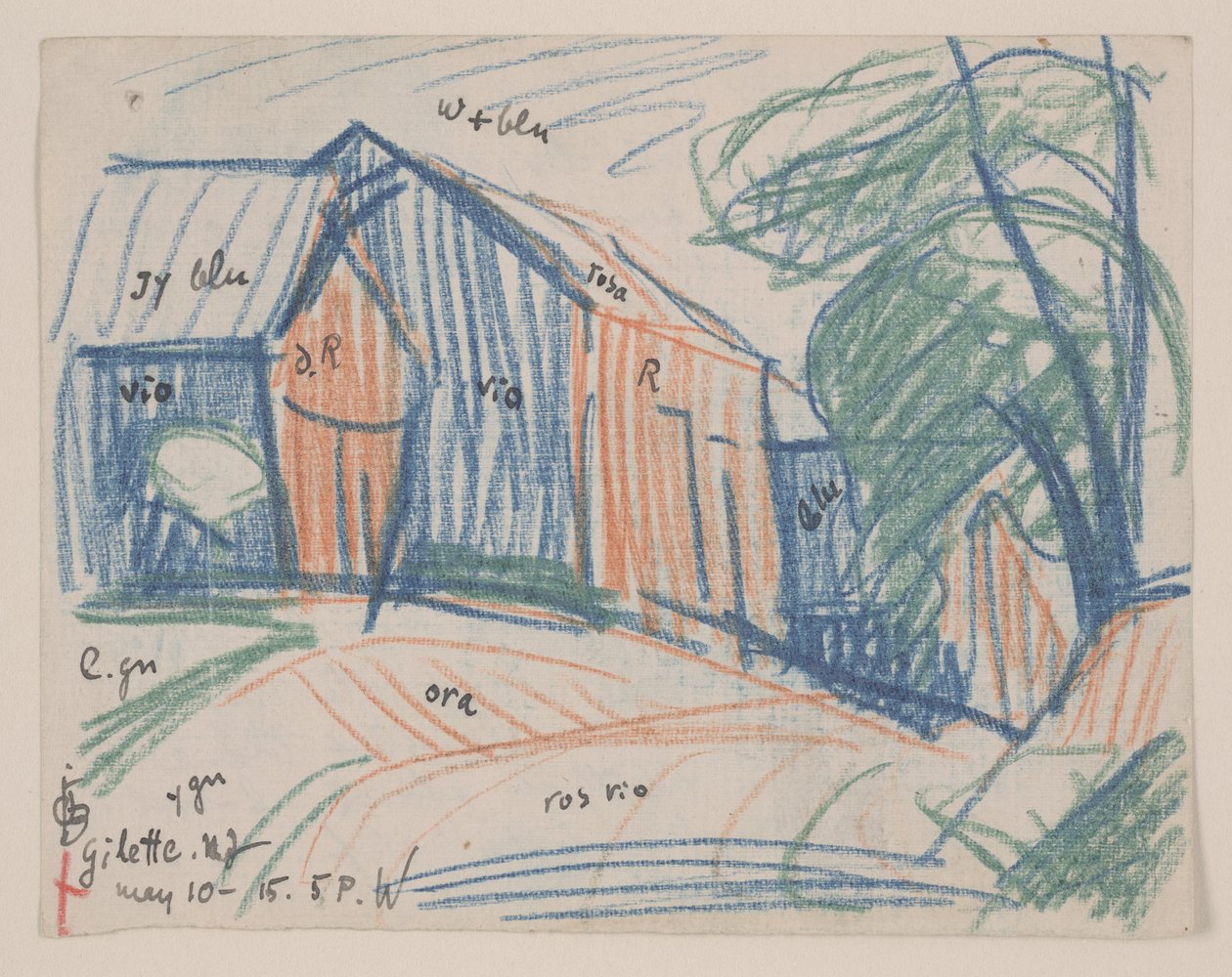Gilette, New Jersey od Oscar Florianus Bluemner