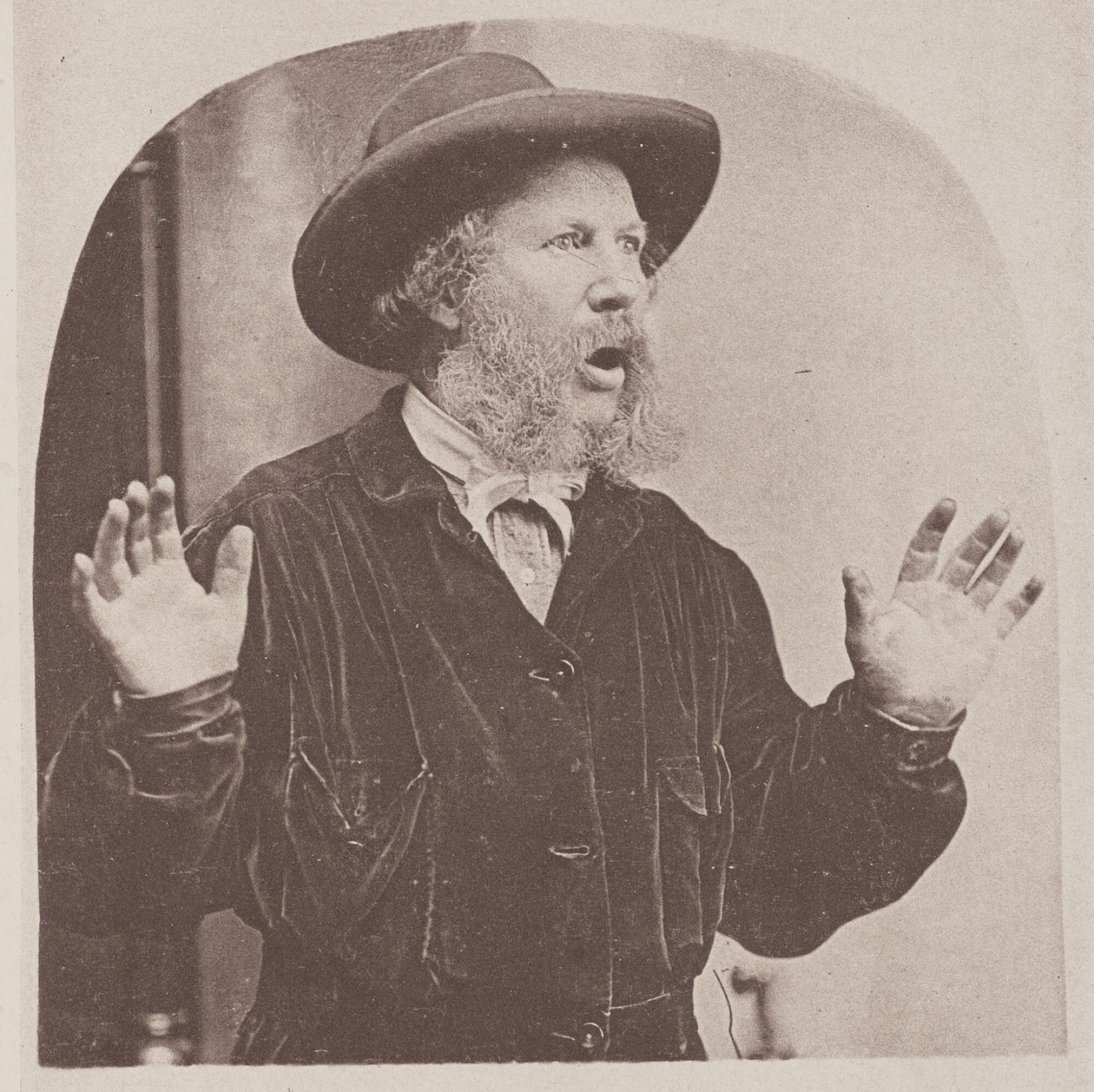 [Překvapený muž] od Oscar Gustave Rejlander
