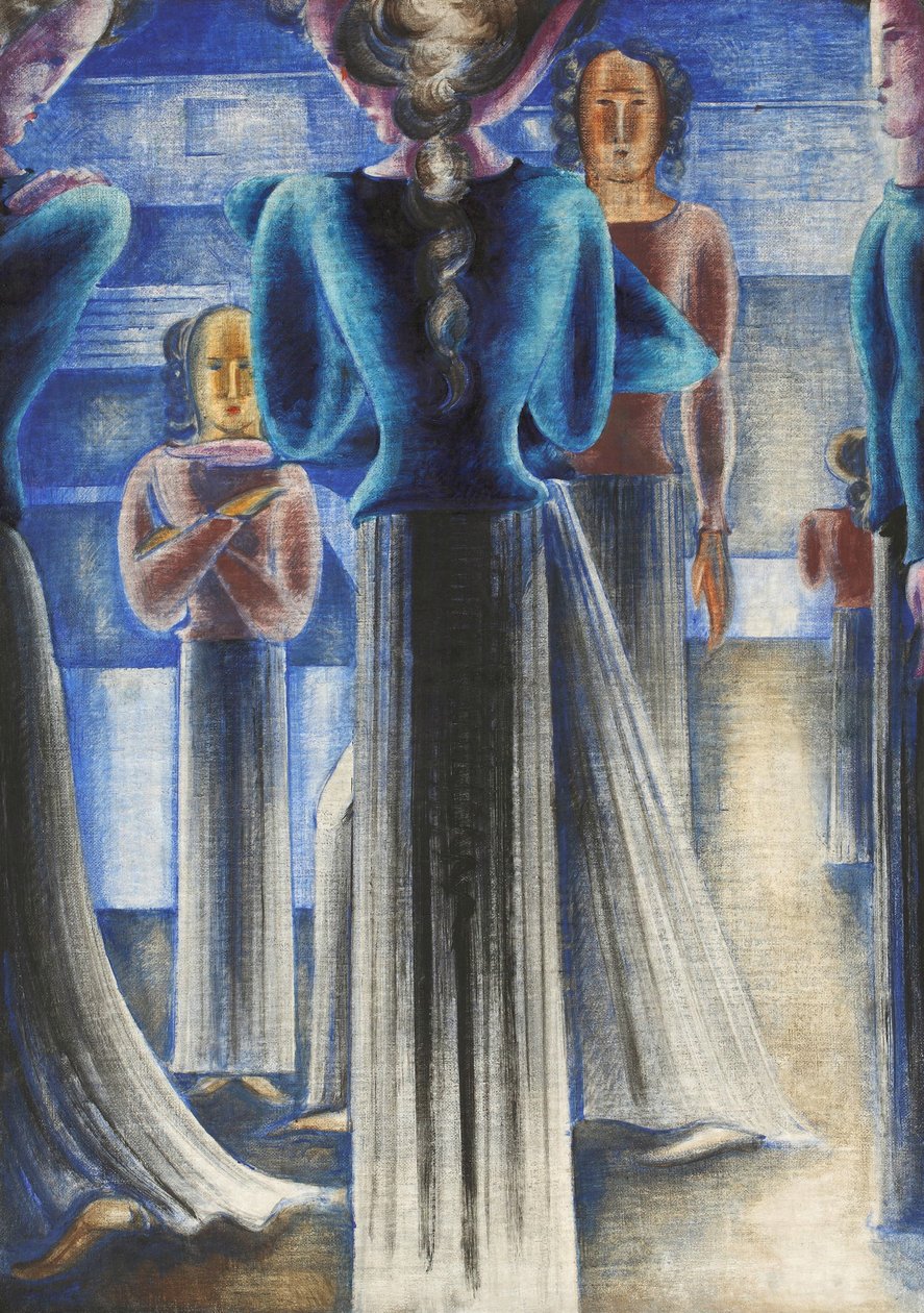 Skupina modrých žen, 1931. od Oskar Schlemmer
