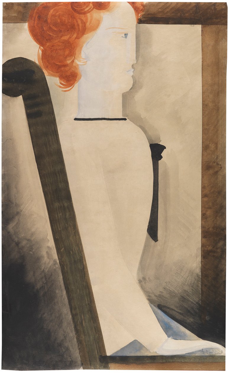 Sedící žena, 1929. od Oskar Schlemmer