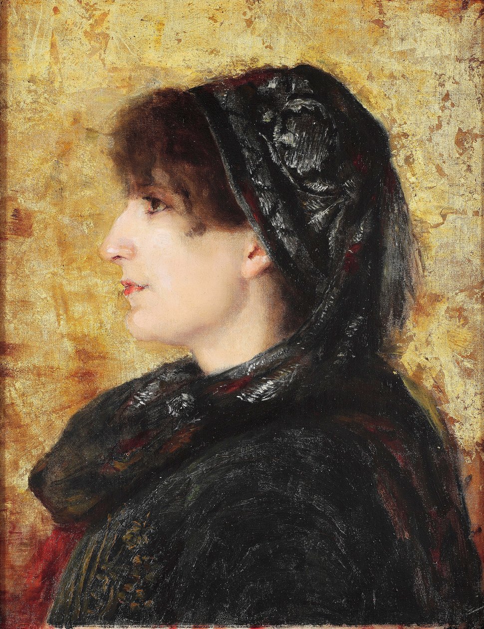 Portrét Naile Hanim od Osman Hamdi Bey