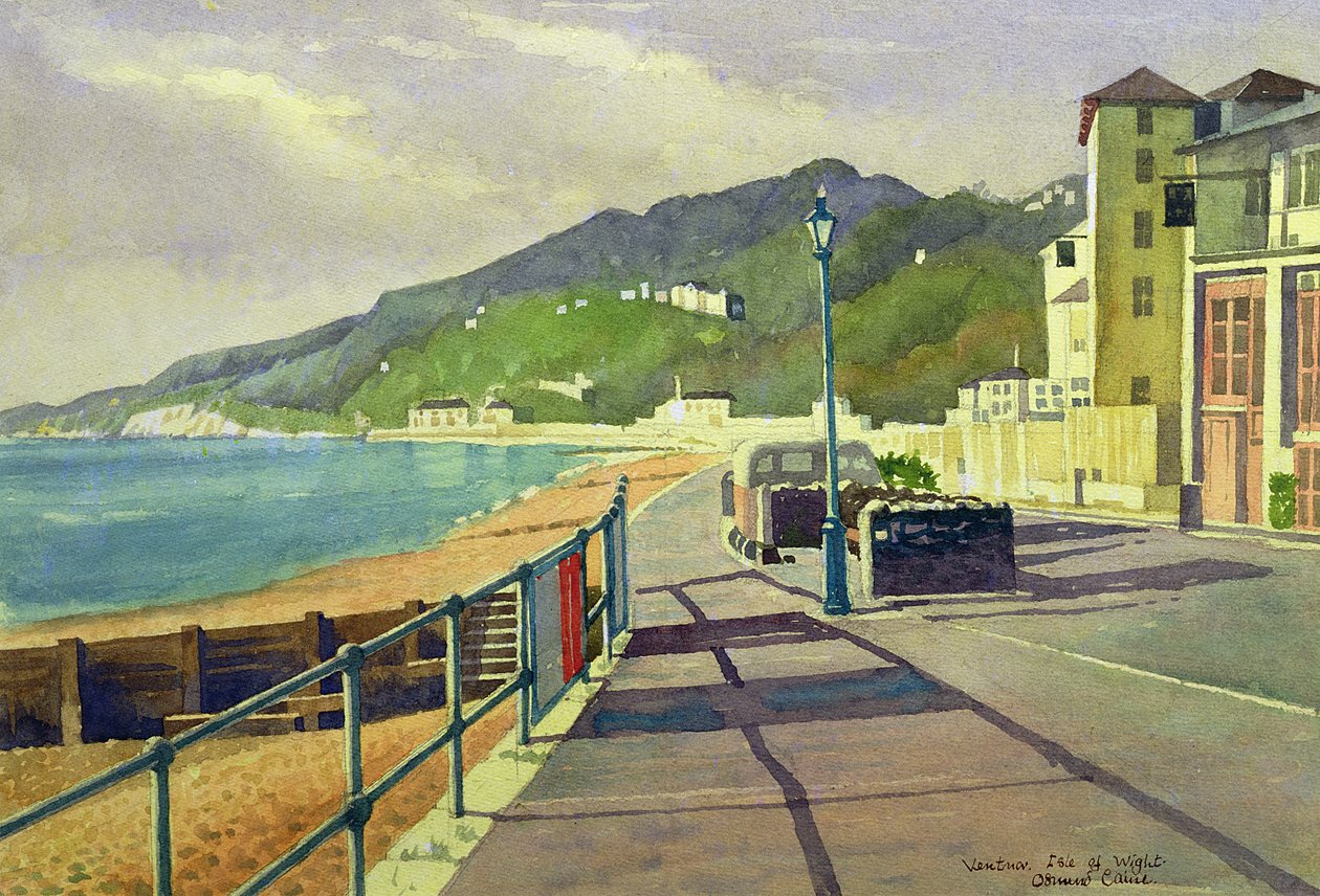 Ventnor, Isle of Wight (wc na papíře) od Osmund Caine