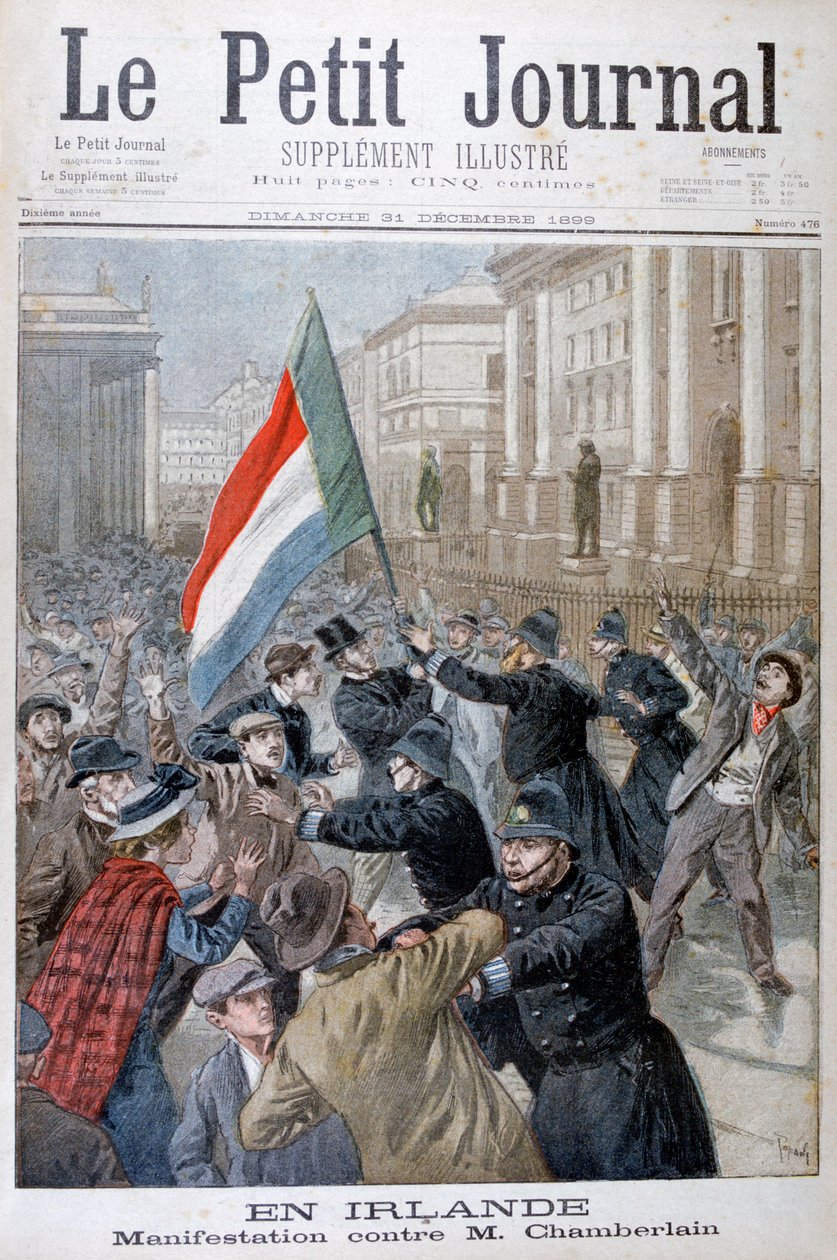 Demonstrace proti Josephu Chamberlainovi, Irsko, 1899 od Oswaldo Tofani