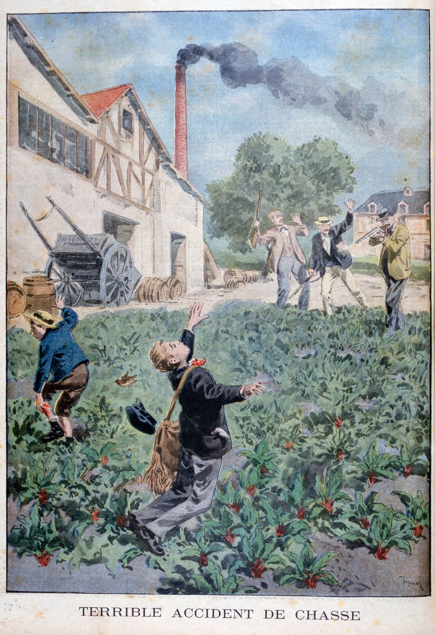 Nehoda při lovu, 1900 od Oswaldo Tofani