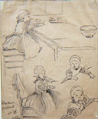 Dětská studia od Ottilia Eva Adelborg