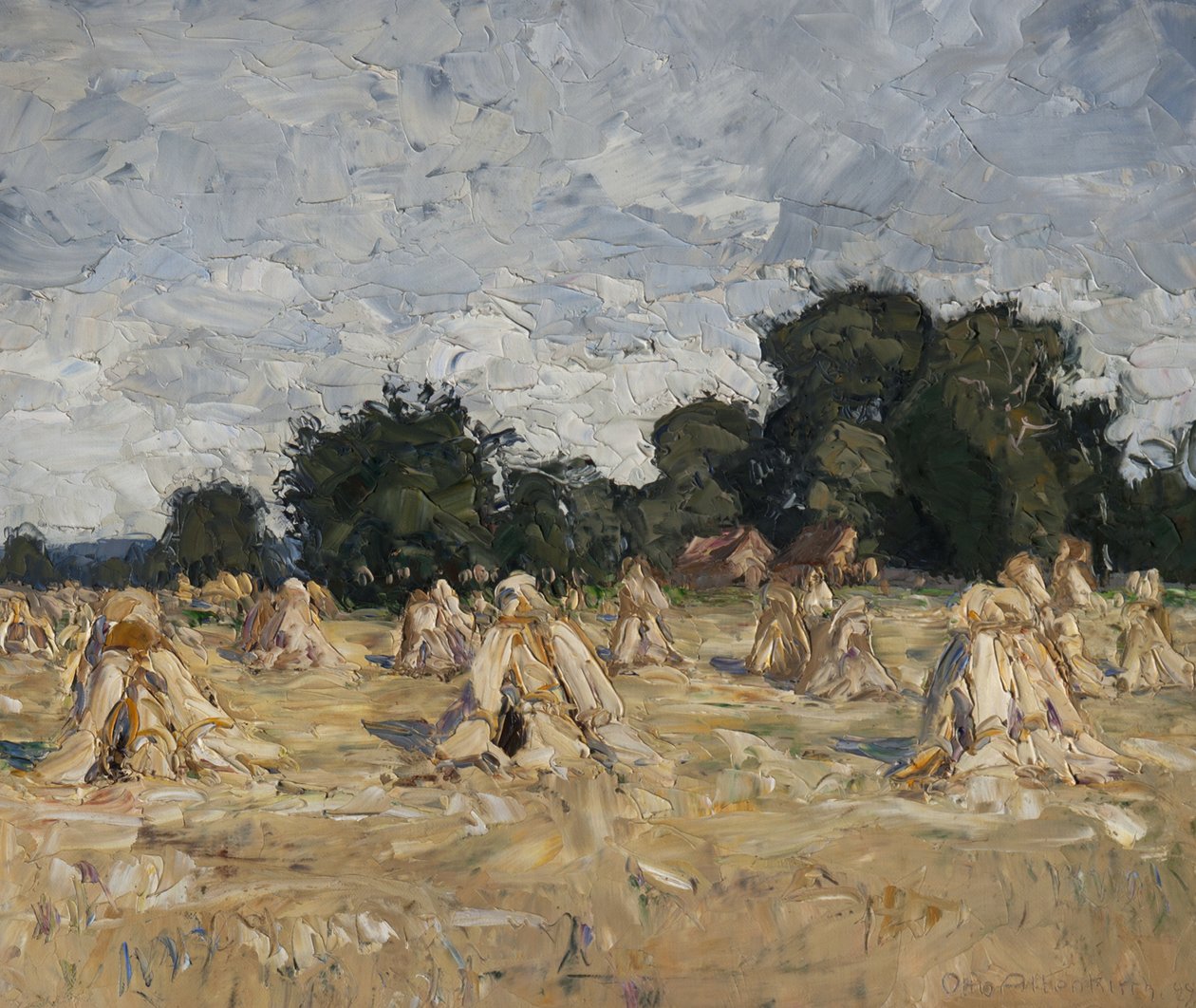 Corn Stooks, 1929 od Otto Altenkirch