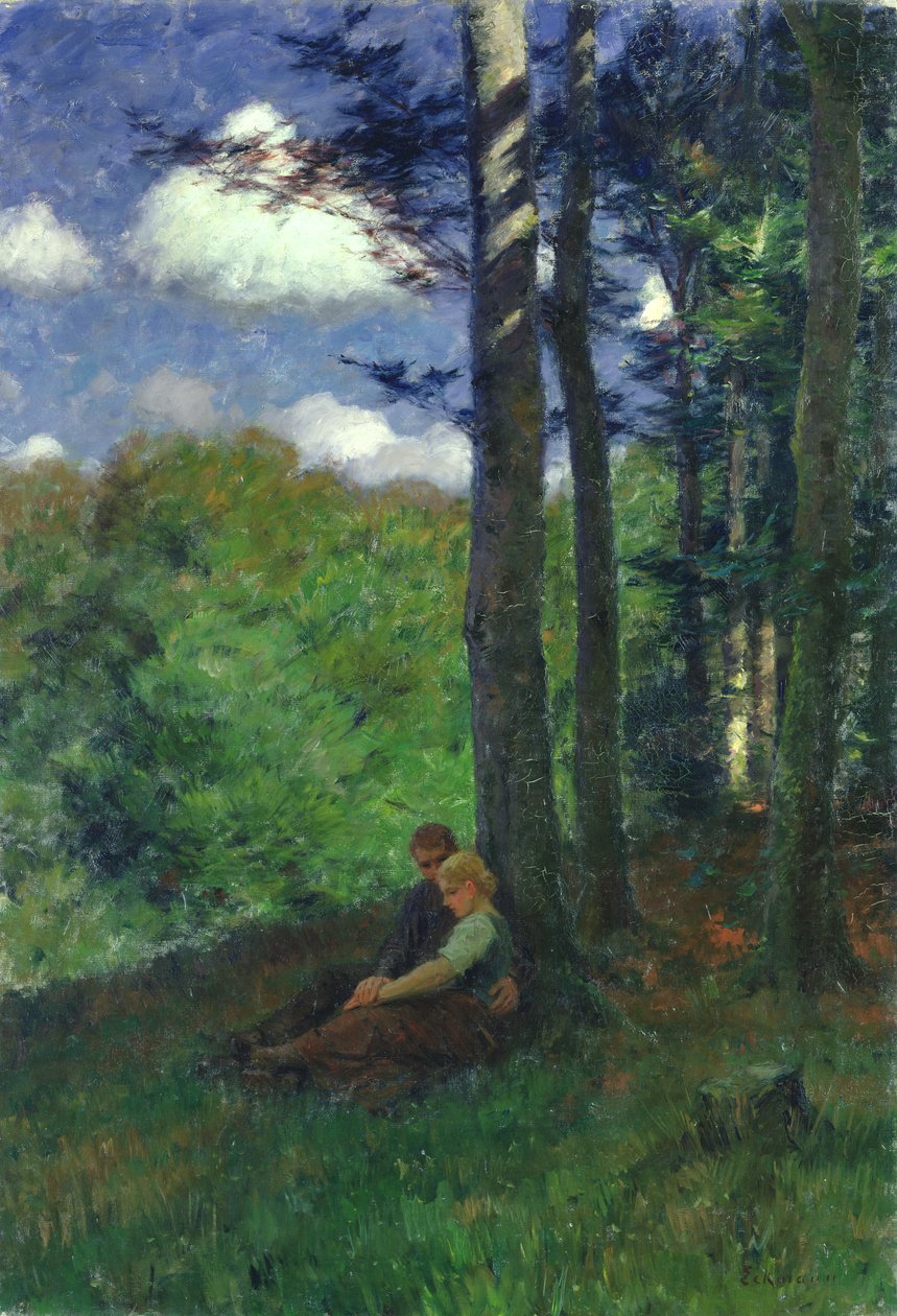 Mladá láska, 1898 od Otto Eckmann