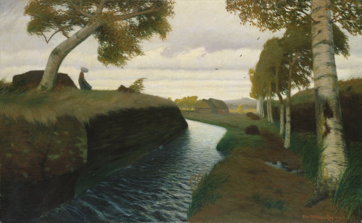 Kanál v Moorlandu, 1903 od Otto Modersohn