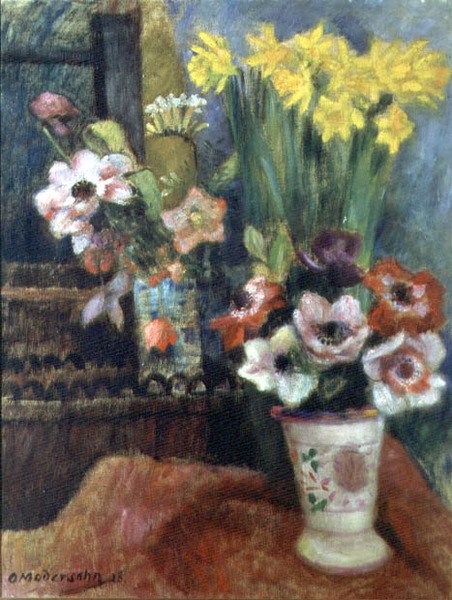 Zátiší květin, 1928 od Otto Modersohn