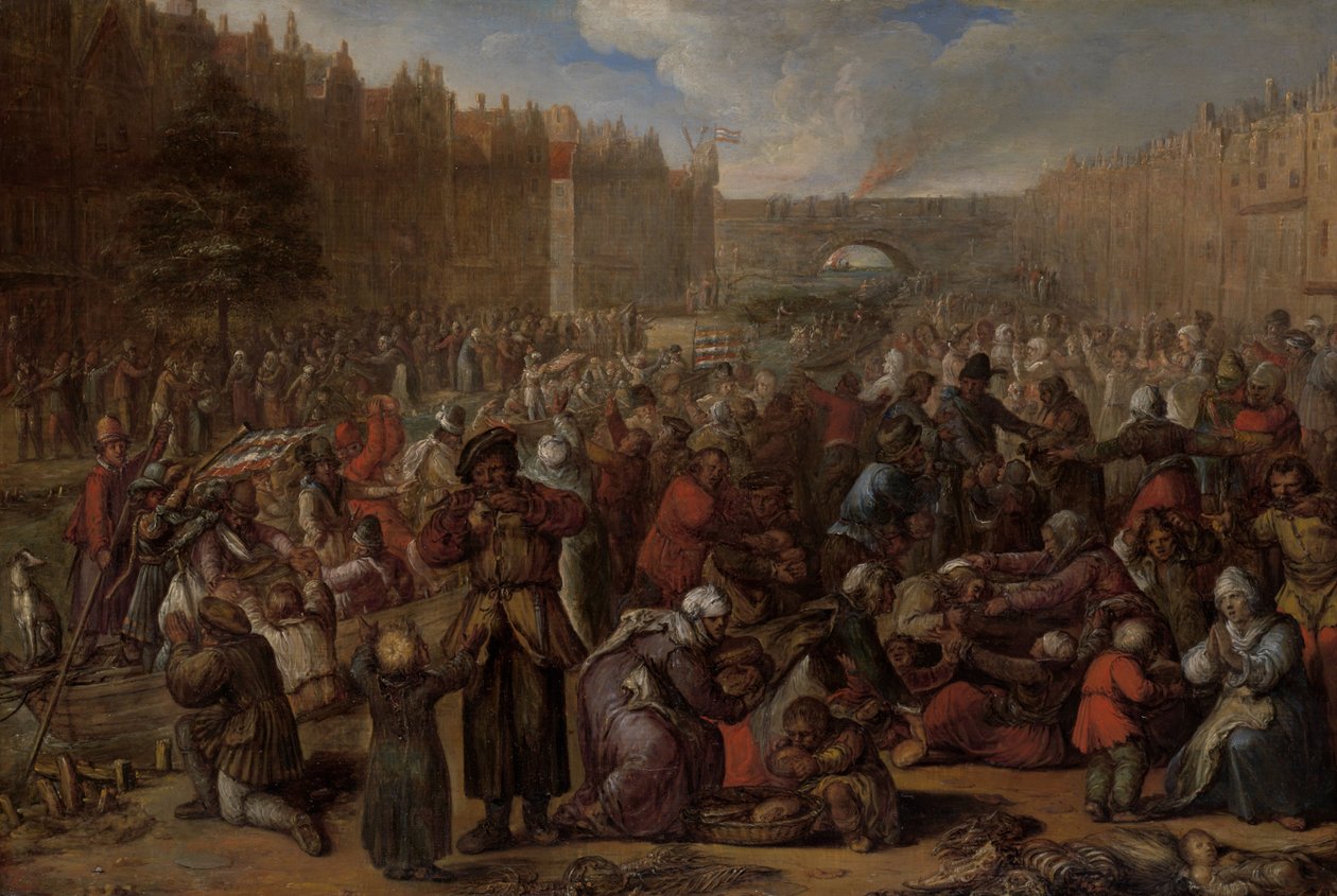 Reliéf Leidenu od Otto van Veen