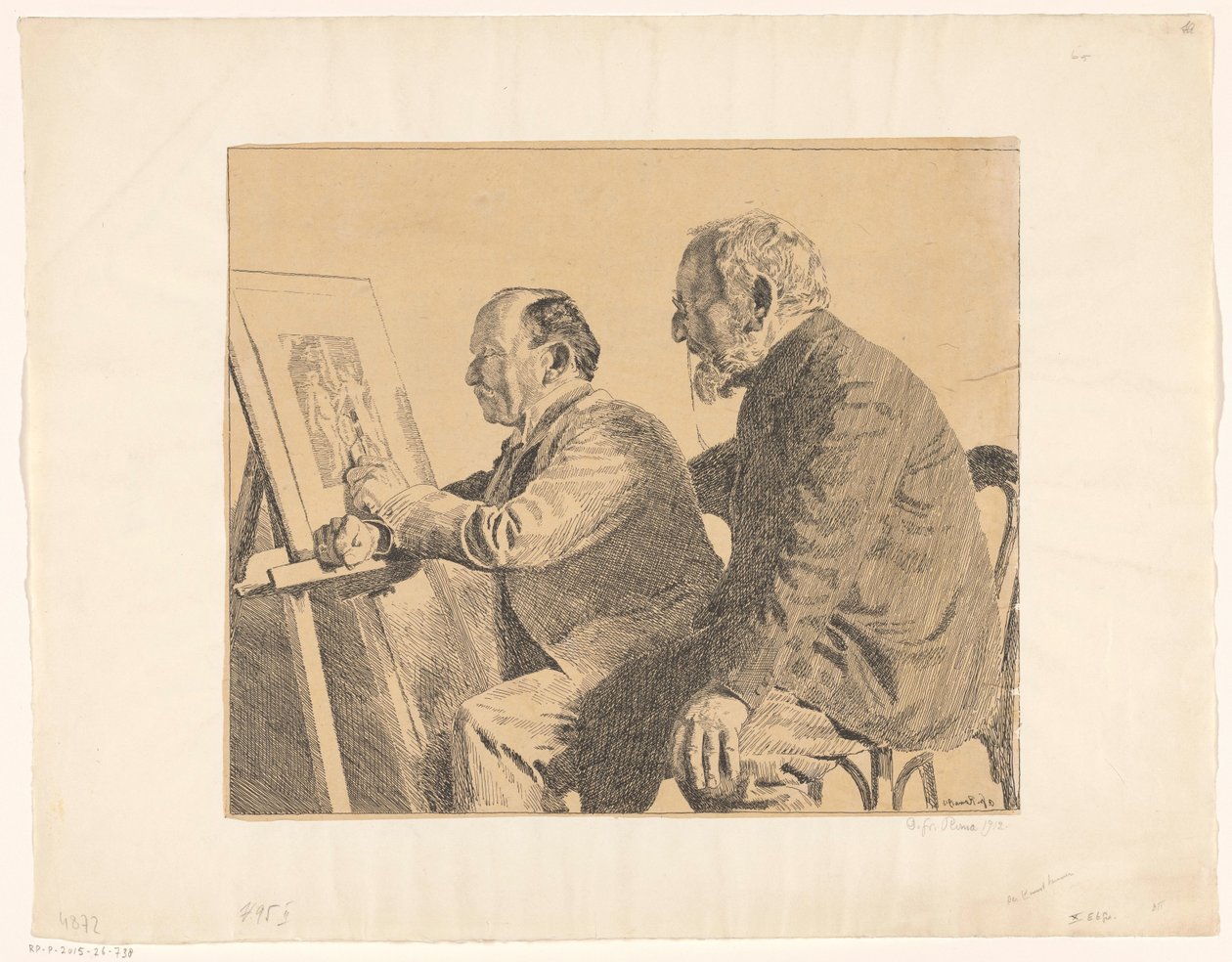 Znalci umění od Otto Greiner (signed by artist)