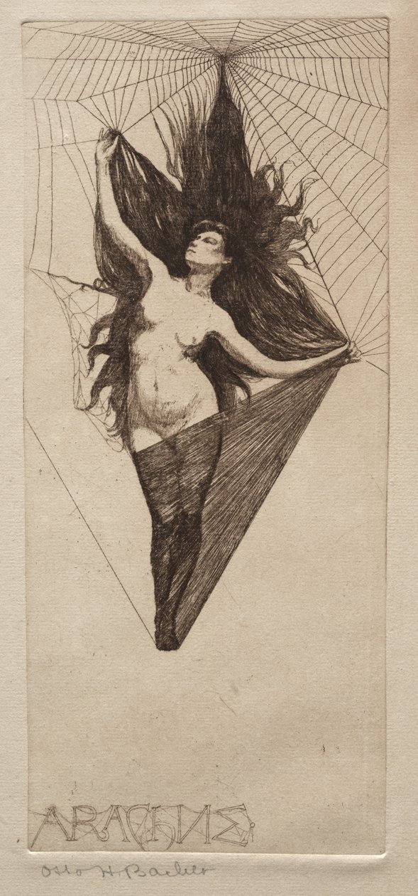 Arachne, 19. století. od Otto H. Bacher
