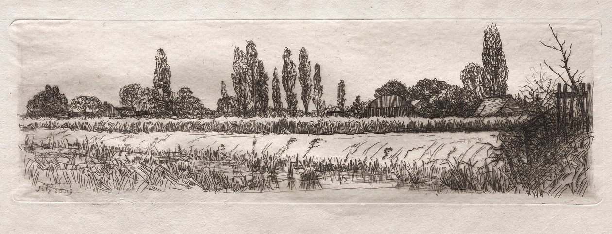 Kukuřičné pole, 1879. od Otto H. Bacher