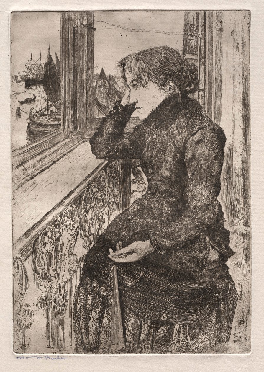 Etchings of Venice: Beautiful View, 1882. od Otto H. Bacher