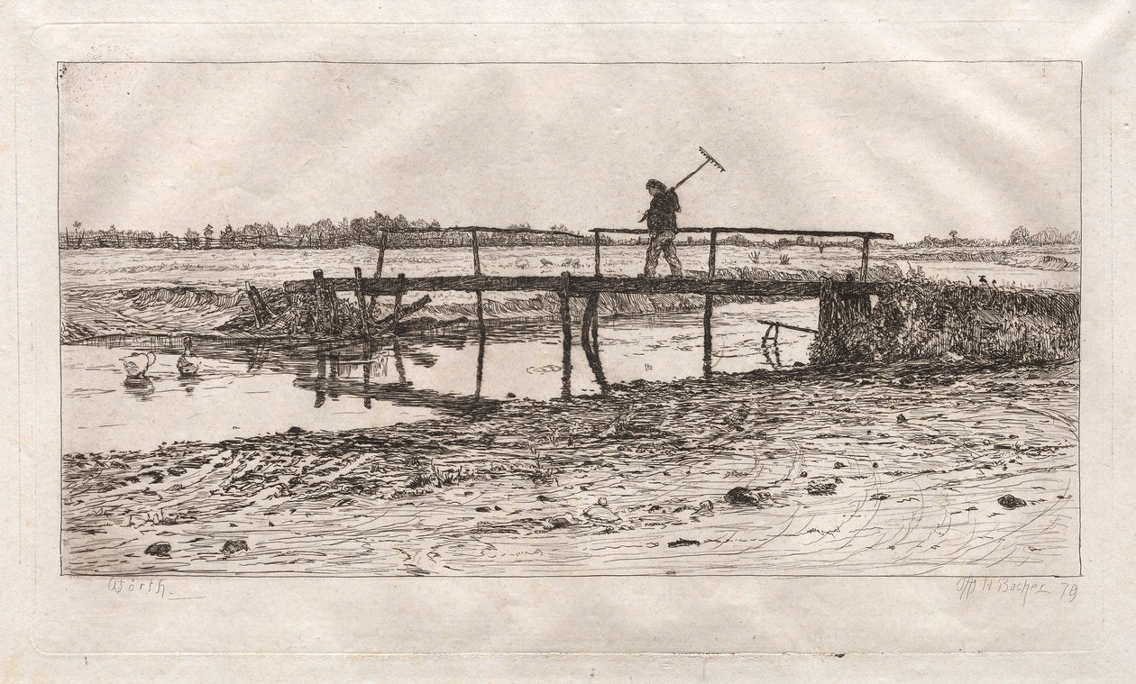 Lávka, Worth, 1879. od Otto H. Bacher