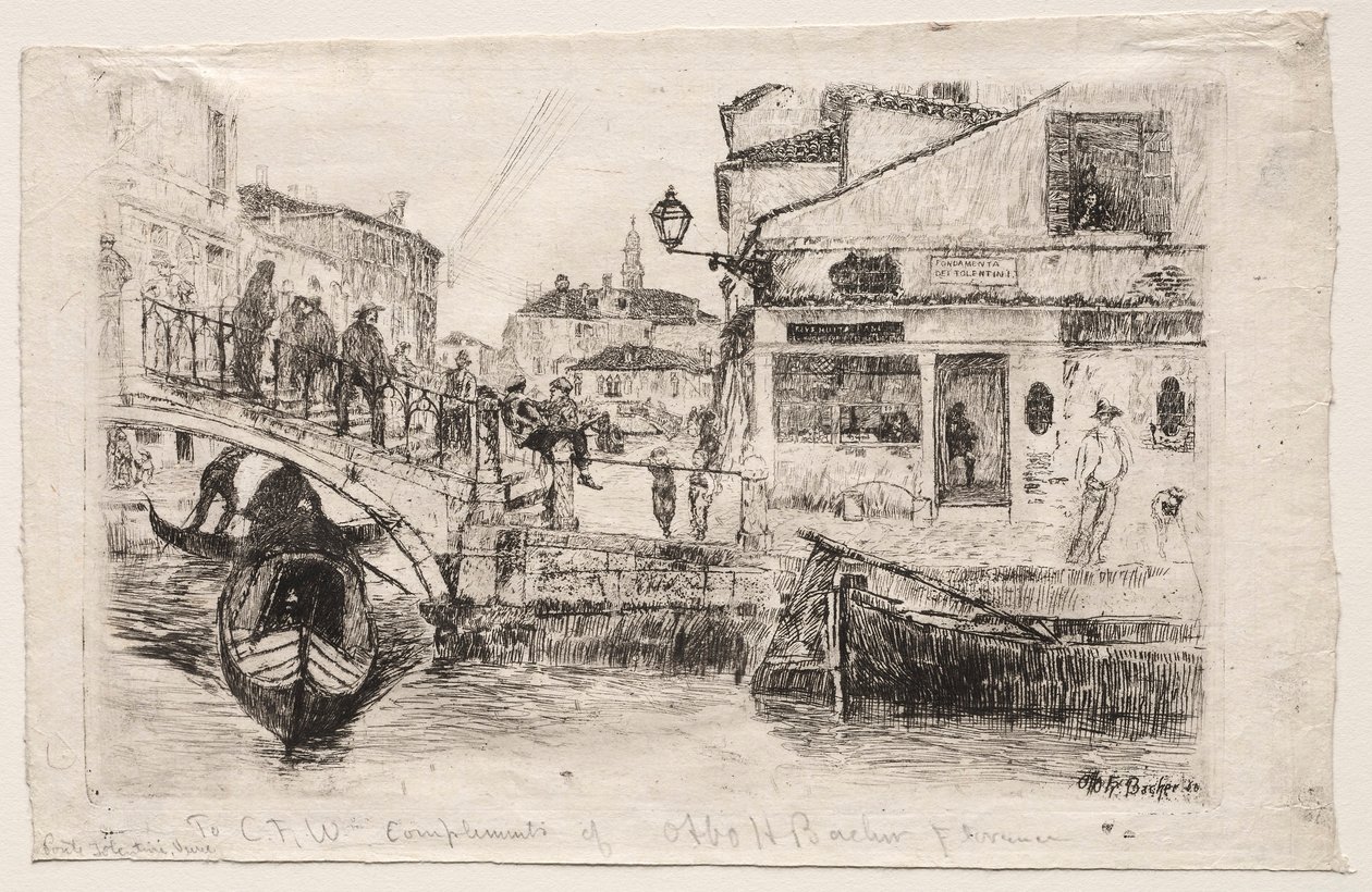 Ponte Tolentine, 1880. od Otto H. Bacher