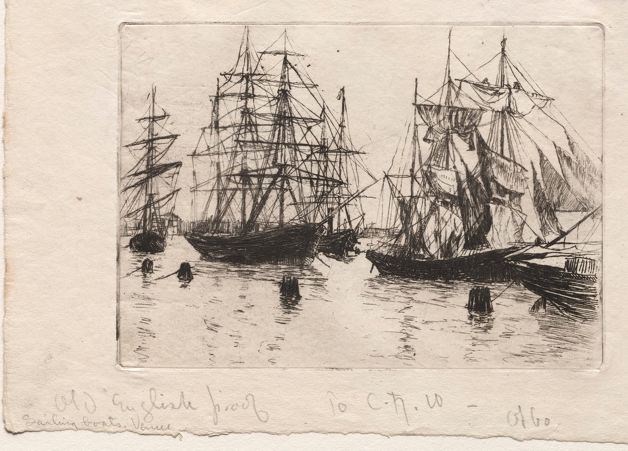 Plachetnice, Benátky, 1880. od Otto H. Bacher