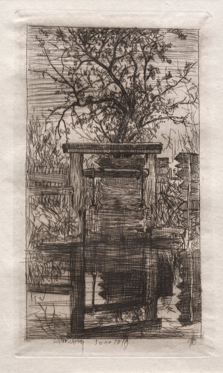 Zámek, Schleissheim, 1879. od Otto H. Bacher
