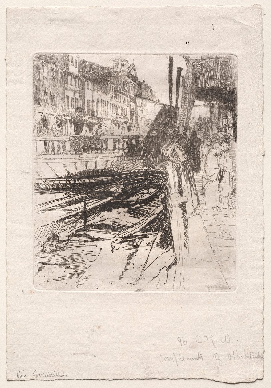 Via Garibaldi, konec 19.-začátek 20. století. od Otto H. Bacher