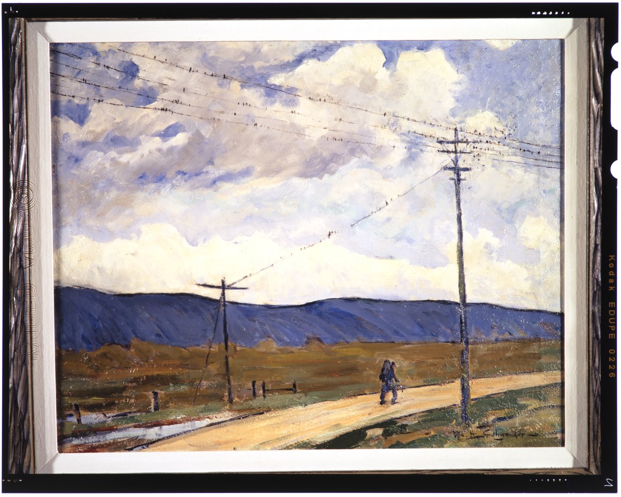 Migrace, cca 1937 (olej na plátně) od Otto Henry Schneider