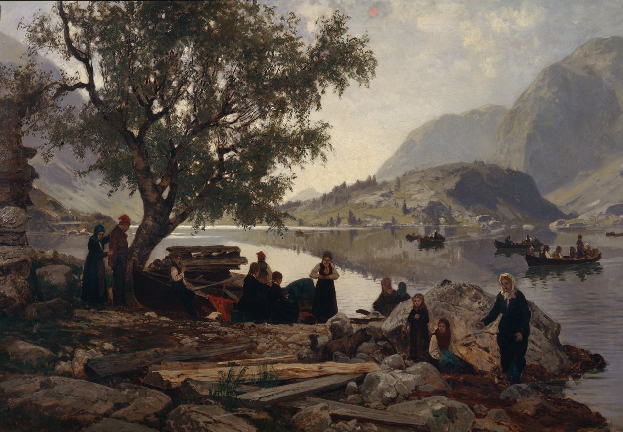 Část fjordu od Otto Ludvig Sinding