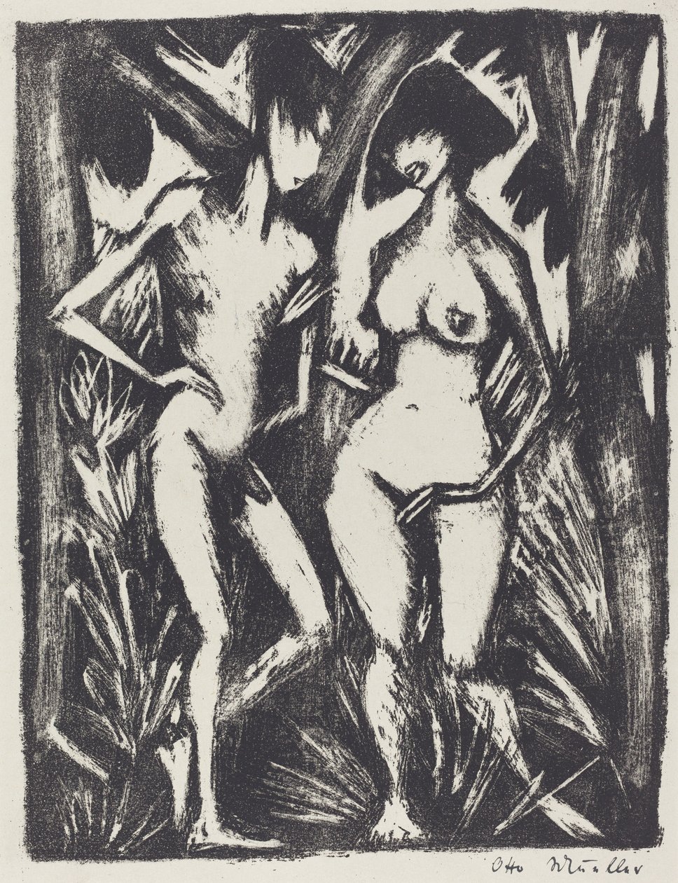 Adam a Eva (Adam a Eva) od Otto Müller