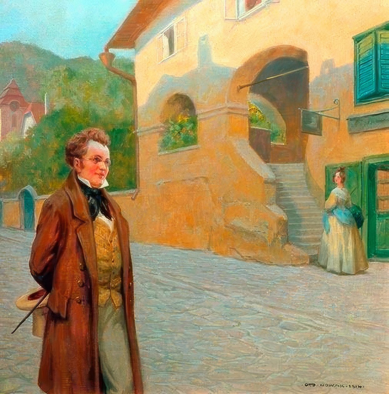 Schubert na procházce dolnorakouským D od Otto Robert Nowak
