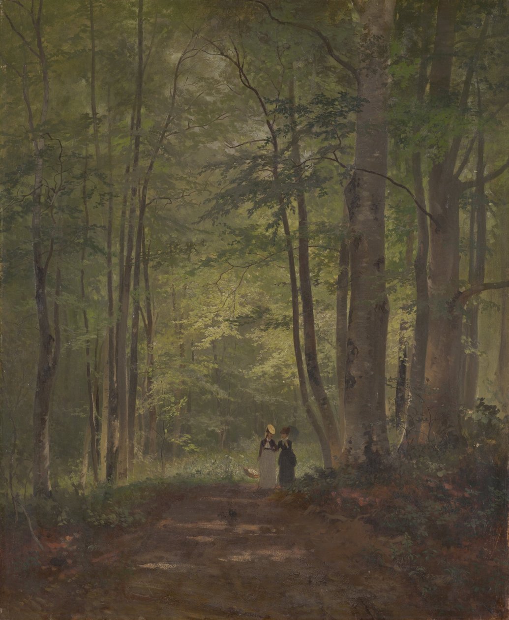 Waldinneres mit Staffage od Otto Seitz