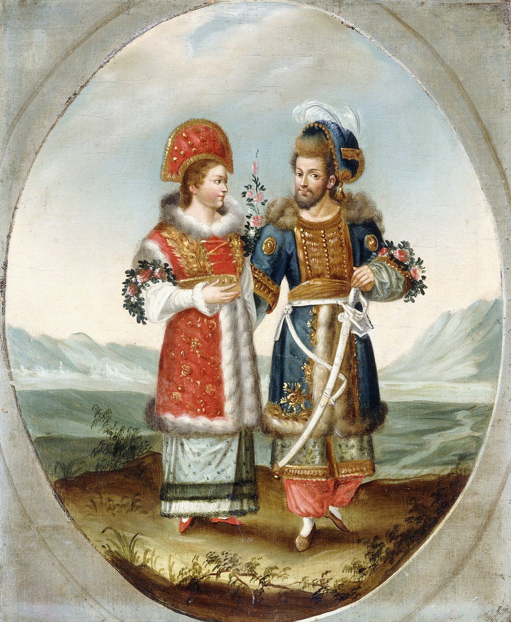 Exotický pár, počátek 19. století od Ottoman School