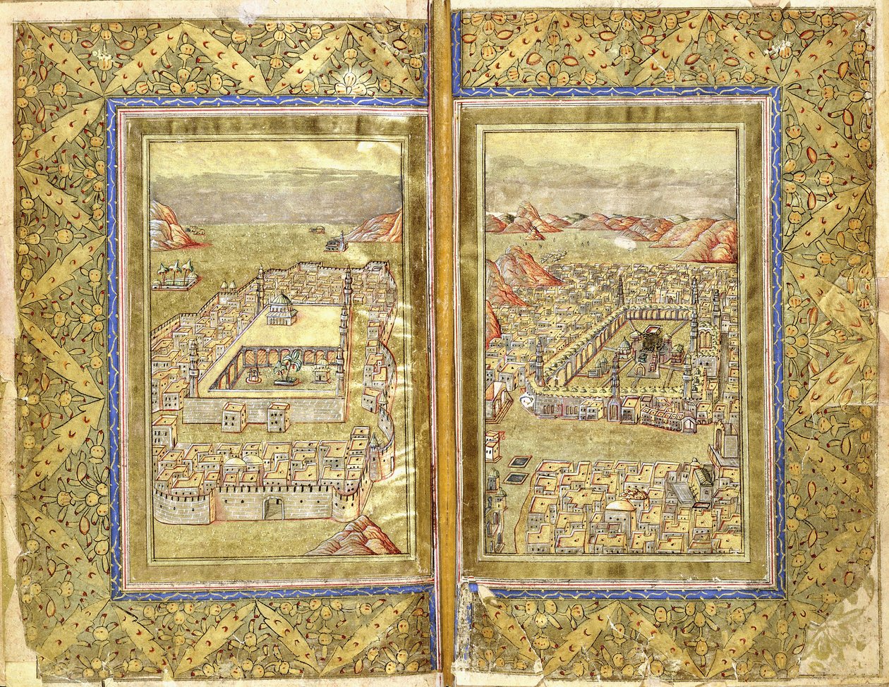 Pohledy na Mekku a Medinu, cca 1794-5 od Ottoman School