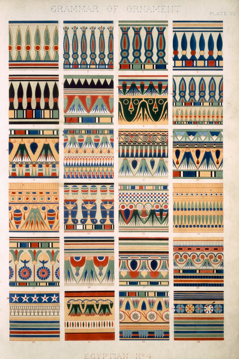 Egyptská č. 4, deska VII, z 